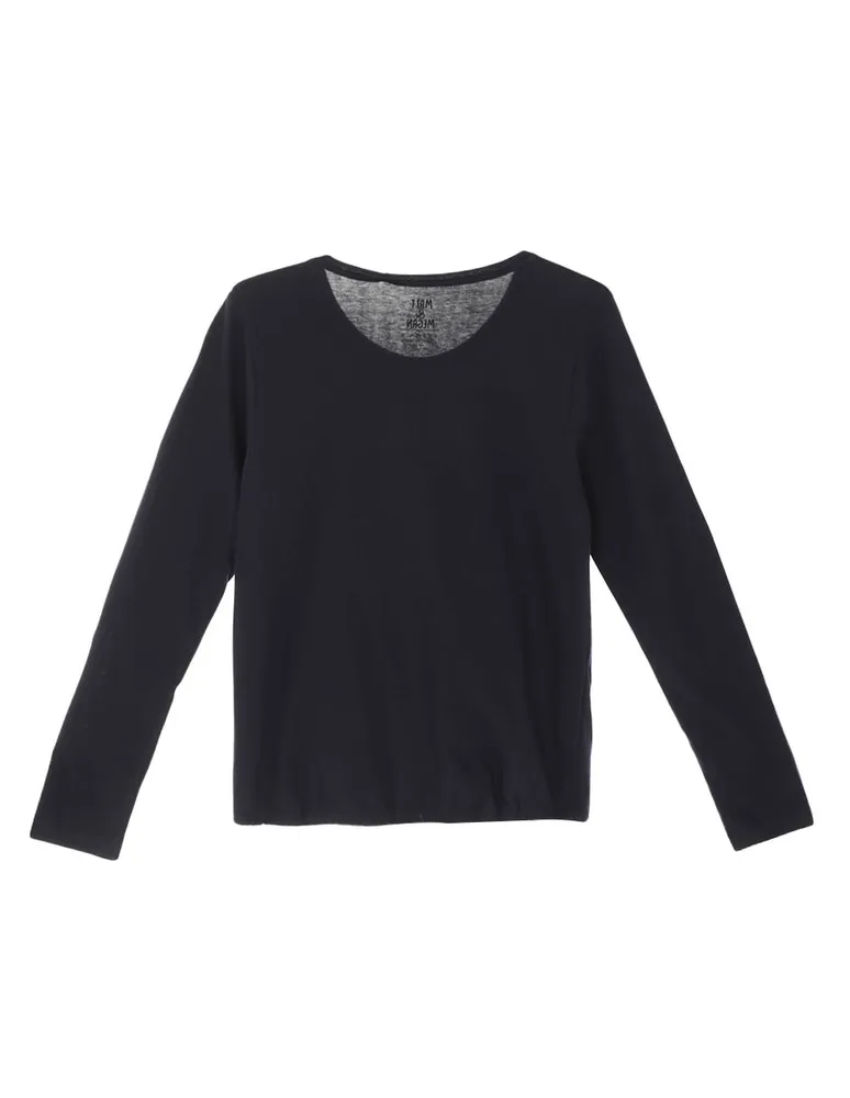 Blusa negra best sale para niña