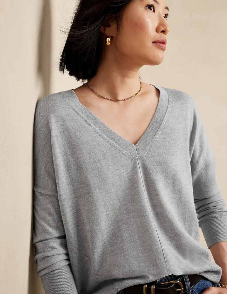 Sweater cuello best sale v mujer