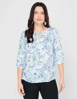 PUNT ROMA Blusa Punt Roma manga 3 4 para mujer Paseo Interlomas Mall