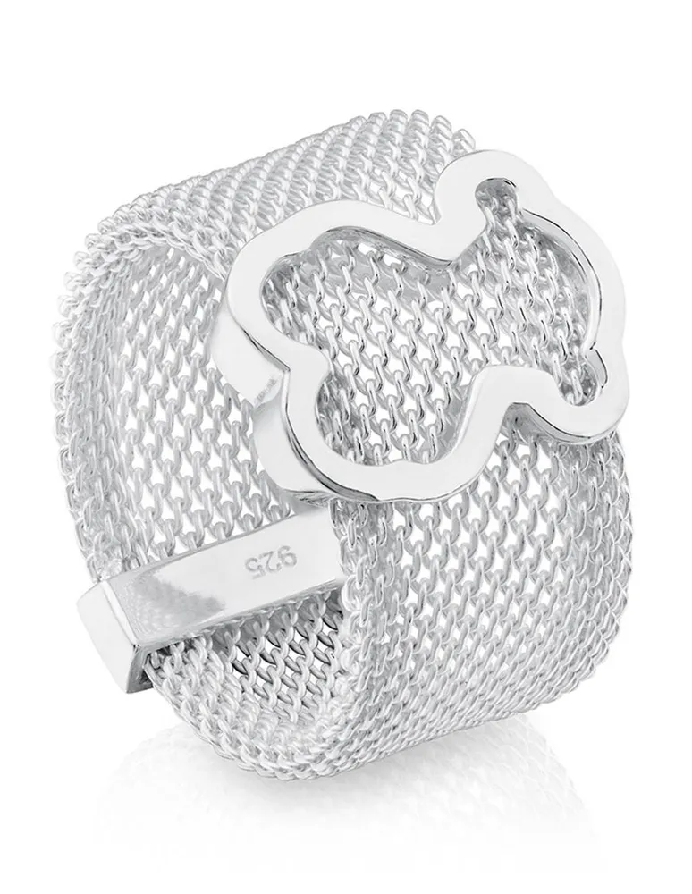 TOUS Anillo de plata P925 Tous Mesh pulido Paseo Interlomas Mall