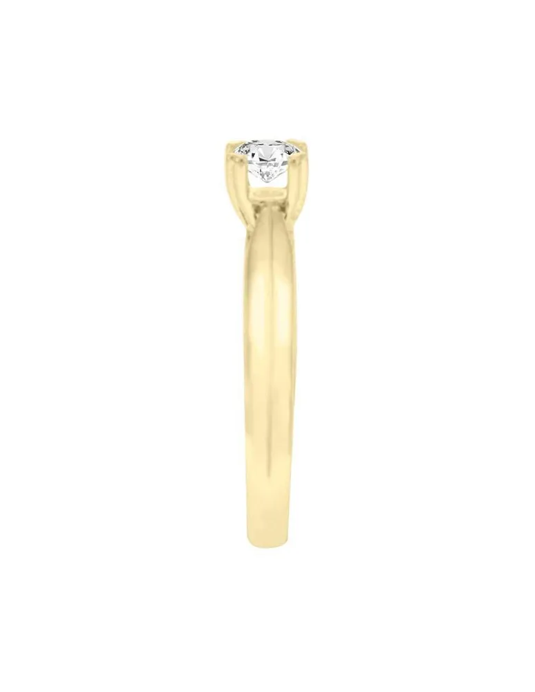 KLAMORE Solitario Klamore Jessica 14 k de oro diamante Paseo