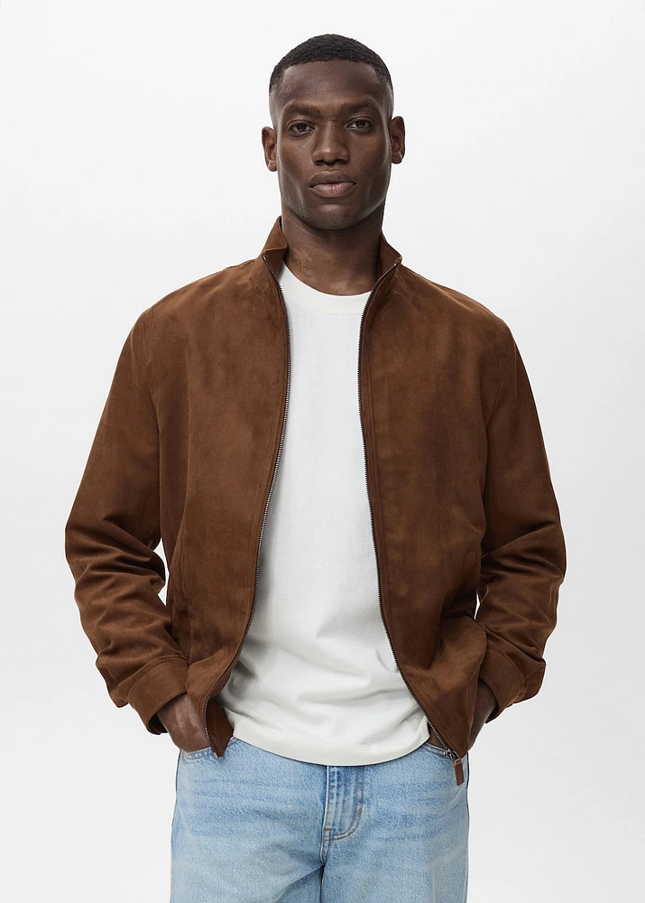 ジャケット・アウター HUMAN MADE SUEDE LEATHER JACKET Human Made Logo Suede Jacket | Neutrals | FARFETCH