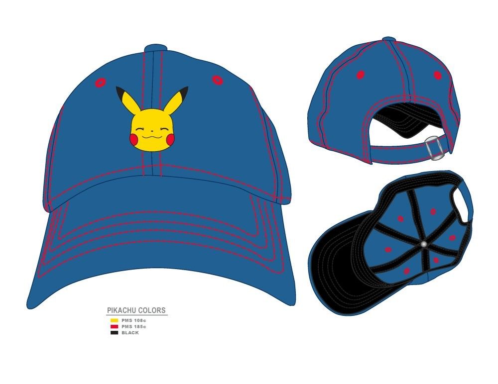 Bioworld Canada Pokemon Pikachu Hat Blue Square One