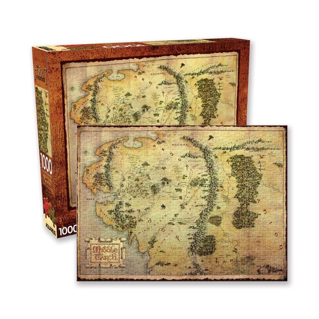 Other The Hobbit Map 1000 Piece Puzzle | Willowbrook Shopping Centre