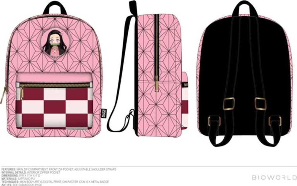 Bioworld Canada Demon Slayer Nezuko Mini Backpack Square One