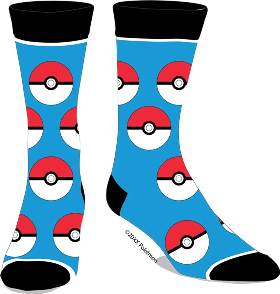 Bioworld Canada Pok Mon Pokeball Aop Mens Socks Niagara Pen Centre