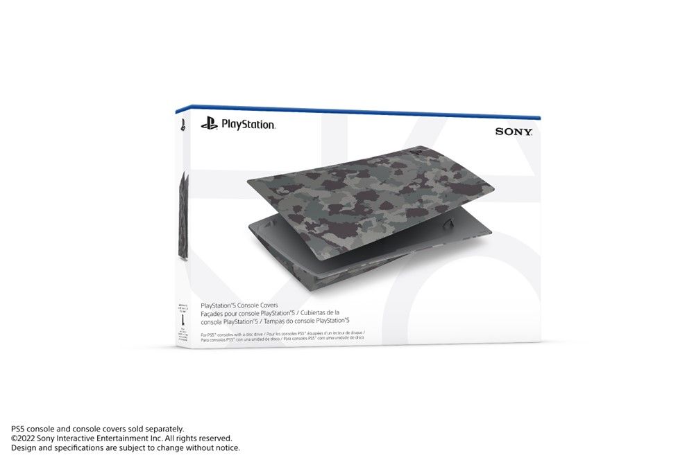 Sony PS5™ Console Covers – Gray Camouflage | Niagara Pen Centre