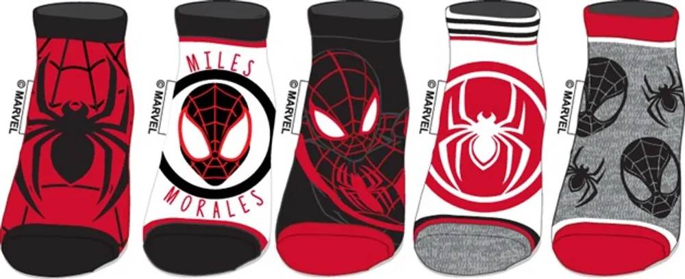 Bioworld Canada Marvel Spiderman : Miles Morales Womens Ankle Socks - 5 ...