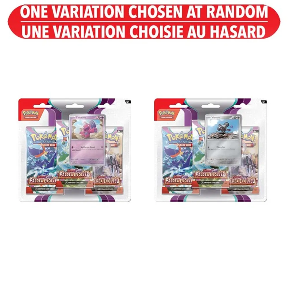 Echo Pokémon Scarlet & Violet Paldea Evolved 3 pack Blister – One ...