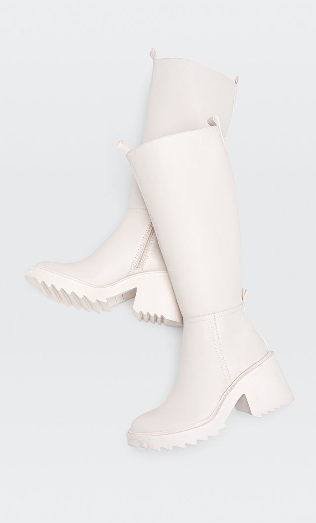 Bottes blanches stradivarius clearance