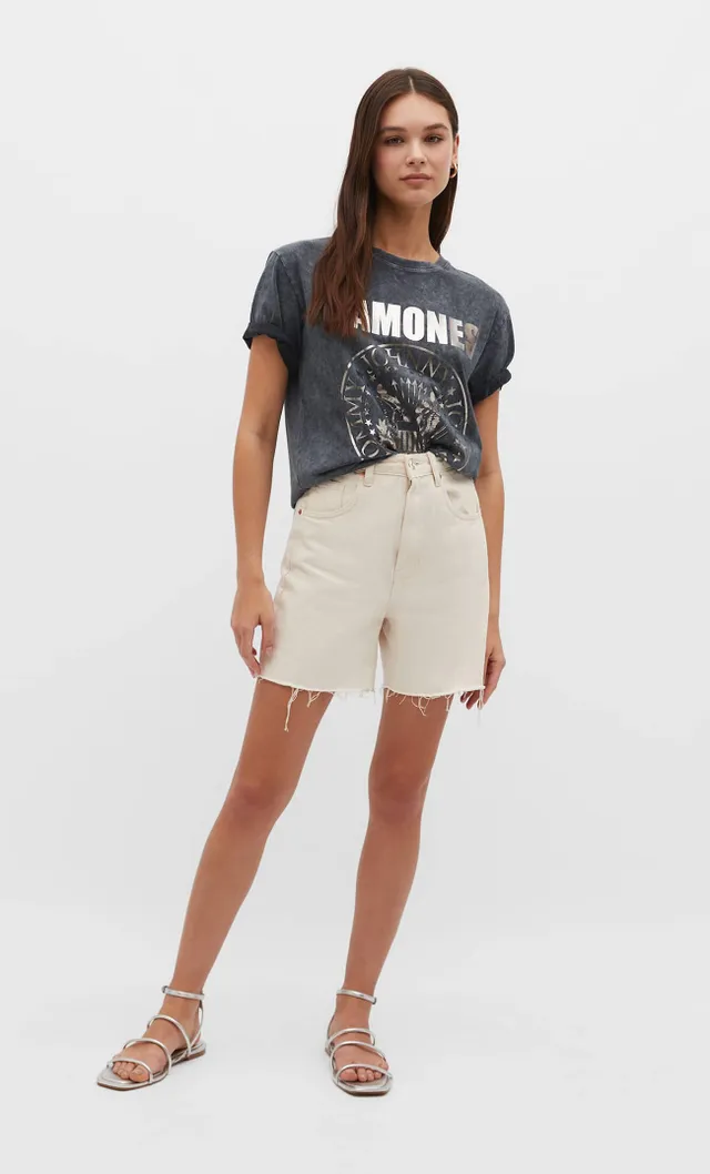 Stradivarius Camiseta Ramones brillo Paseo Interlomas Mall