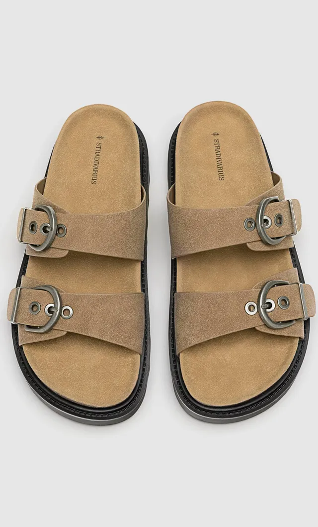 Stradivarius Sandalias piel hebillas Paseo Interlomas Mall