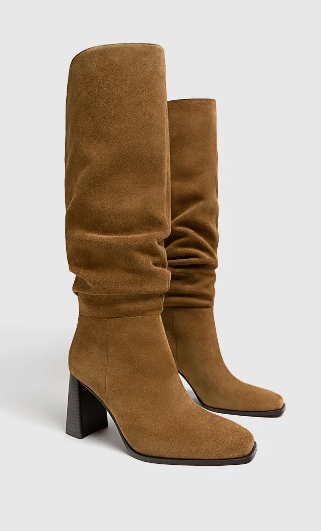 Botas arrugadas stradivarius store