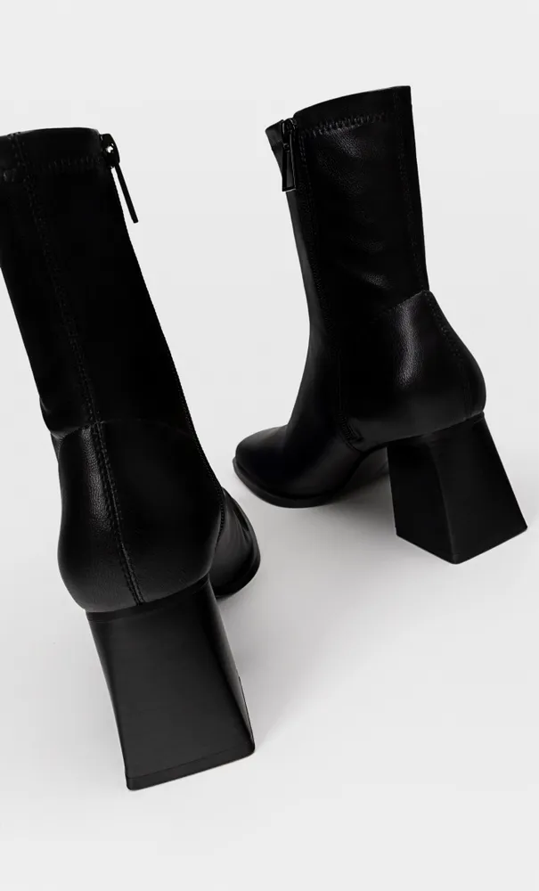 Botines tacon sales medio