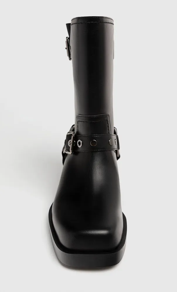 Botines planos hebillas sale