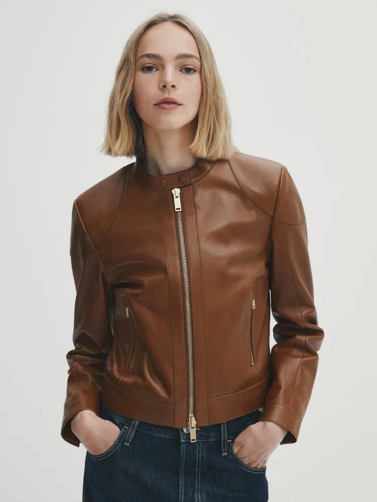 Chamarras de piel best sale massimo dutti mujer