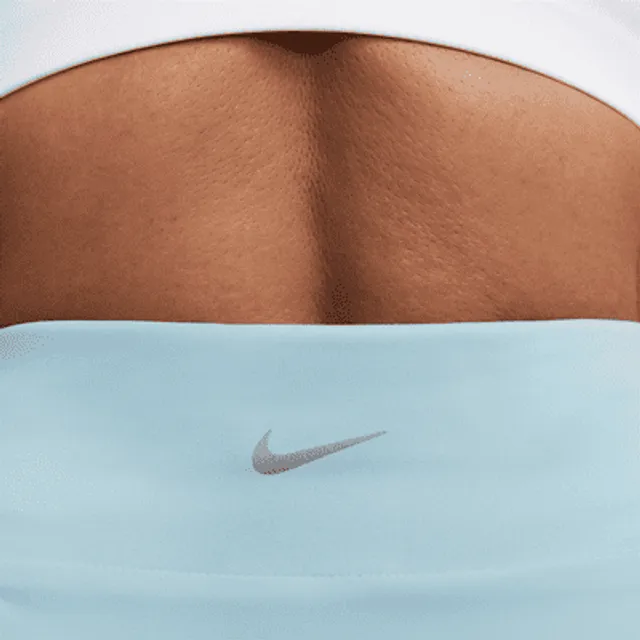 Nike one shoulder buckle crop online top