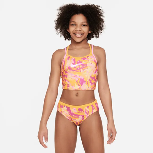 Nike Older Kids' (Girls') Cross-back Midkini Swim Set. UK | King's 