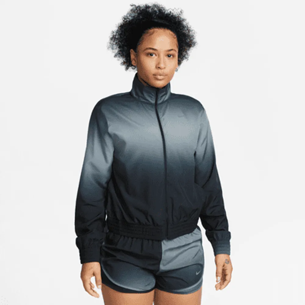 Nike Dri-FIT Swoosh Run Women's Printed Running Jacket. UK 