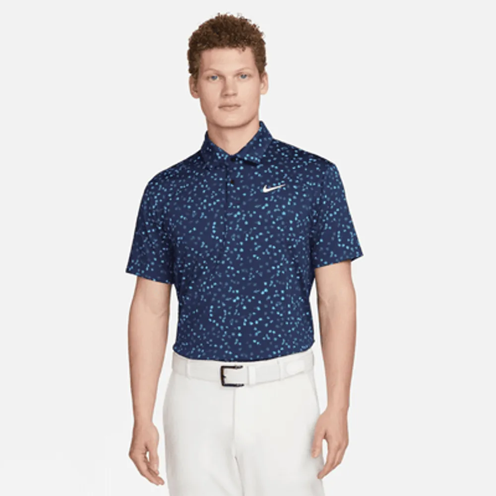 Nike floral outlet golf polo