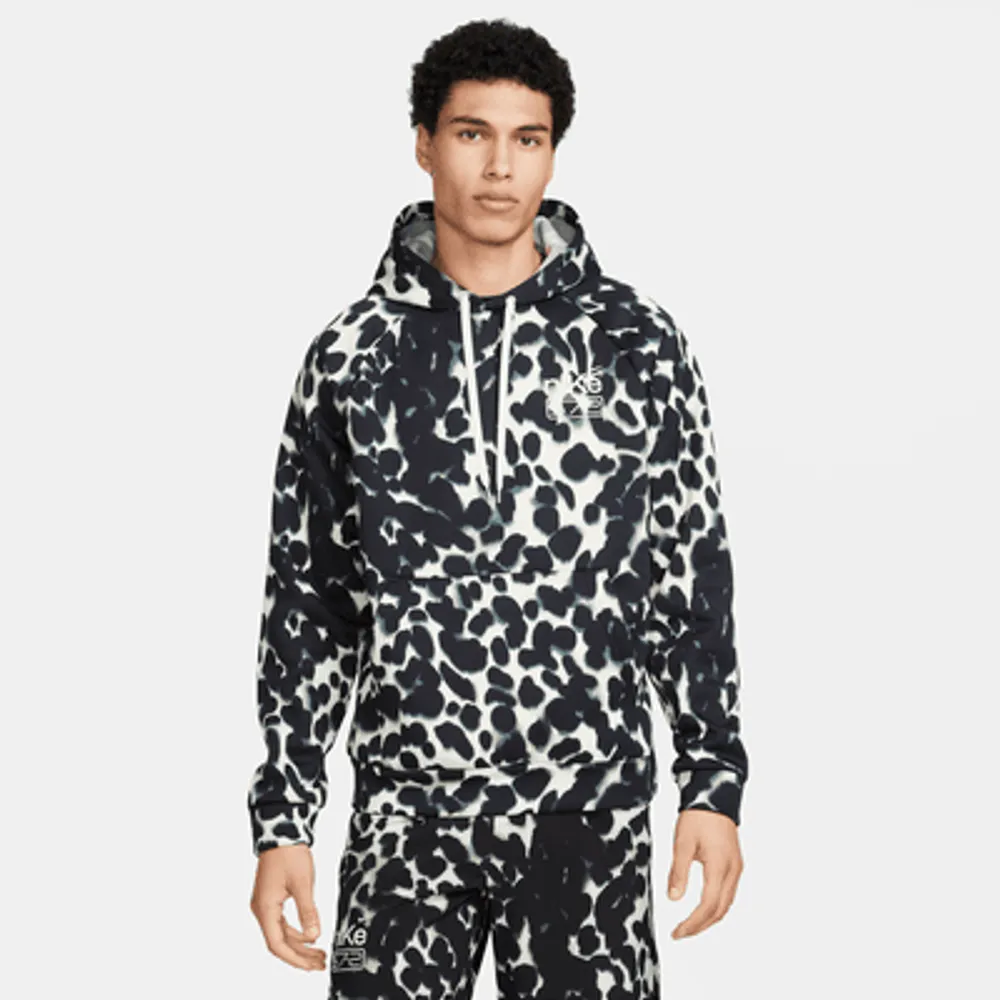 Nike men's therma printed pullover online hoodie