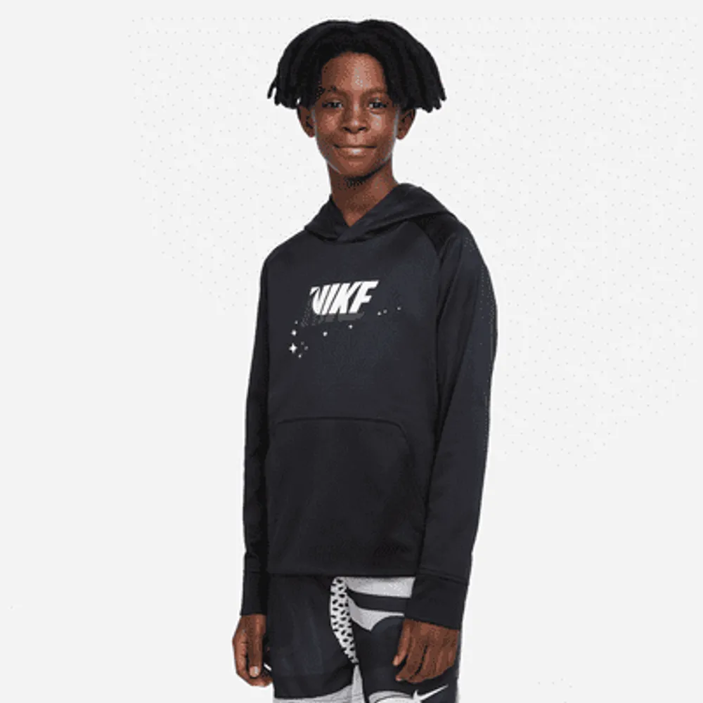 Nike Therma FIT Big Kids Boys Training Hoodie Extended Size