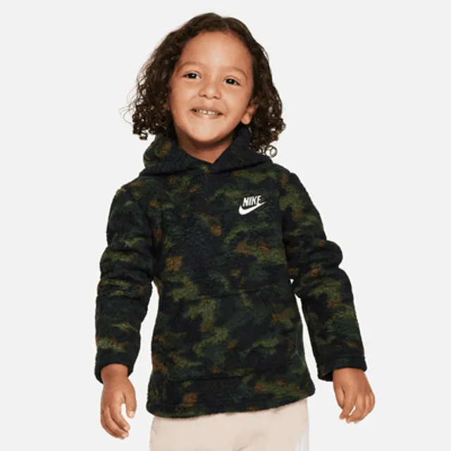 Nike Sportswear Futura Hooded Long Sleeve Tee Little Kids T Shirt