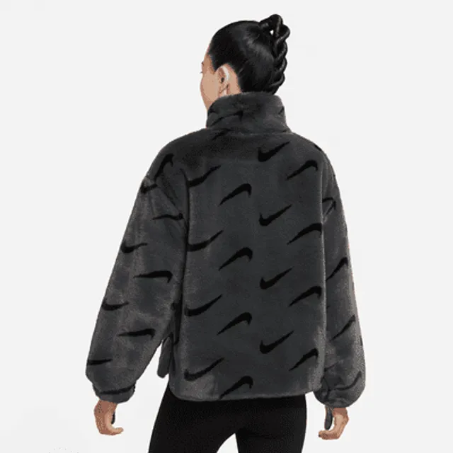 Faux fur hotsell nike jacket