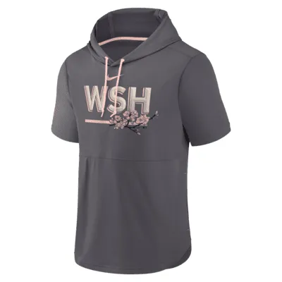 Majestic mlb short hotsell sleeve hoodie