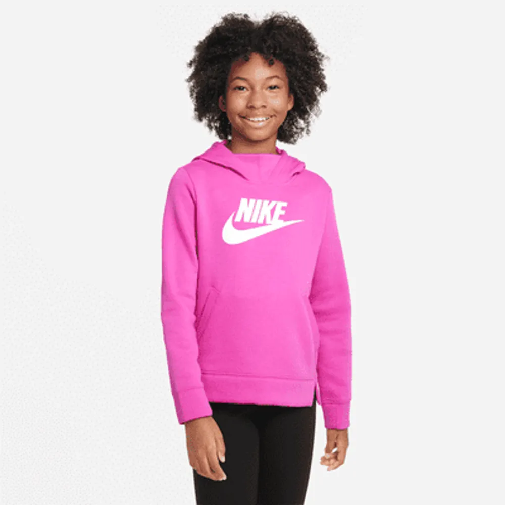 Nike Sportswear Big Kids' (Girls') Pullover Hoodie (Extended Nike Sportswear Big Kids' (Girls') Pullover Hoodie (Extended