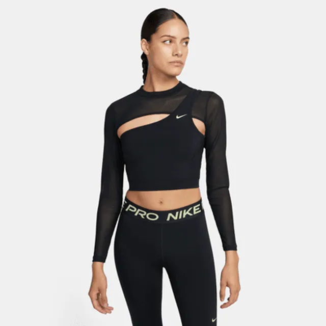 Nike long sleeve cropped on sale top