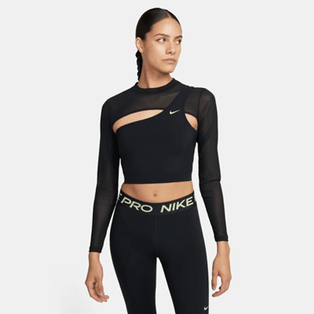 Nike pro best sale top long sleeve