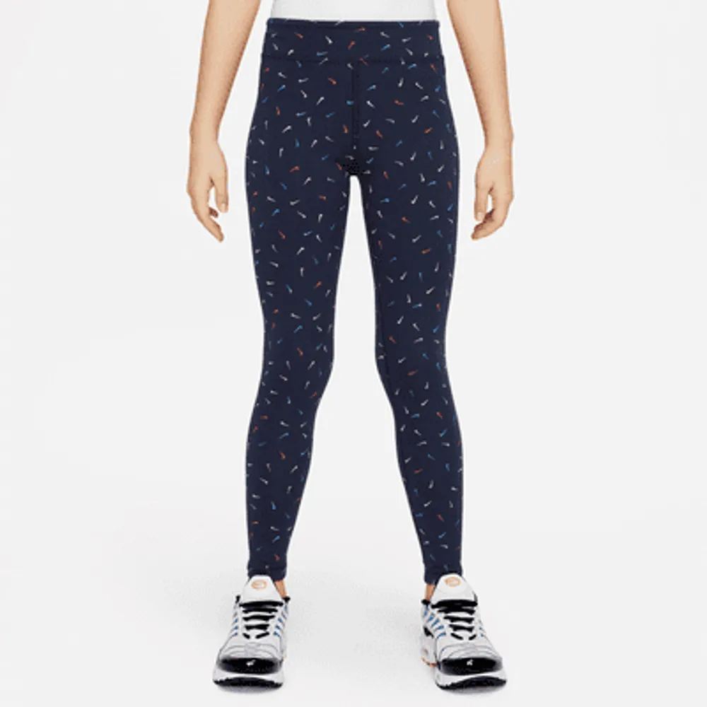 Girls navy nike store leggings