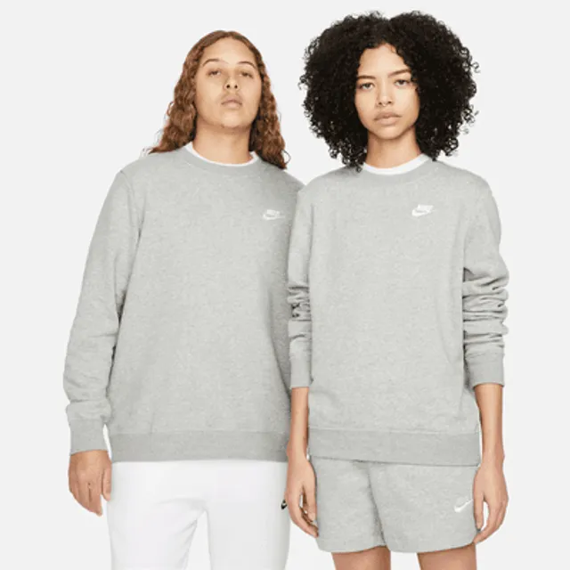 Nike club fleece crew cheap neck sweatshirt in sage green