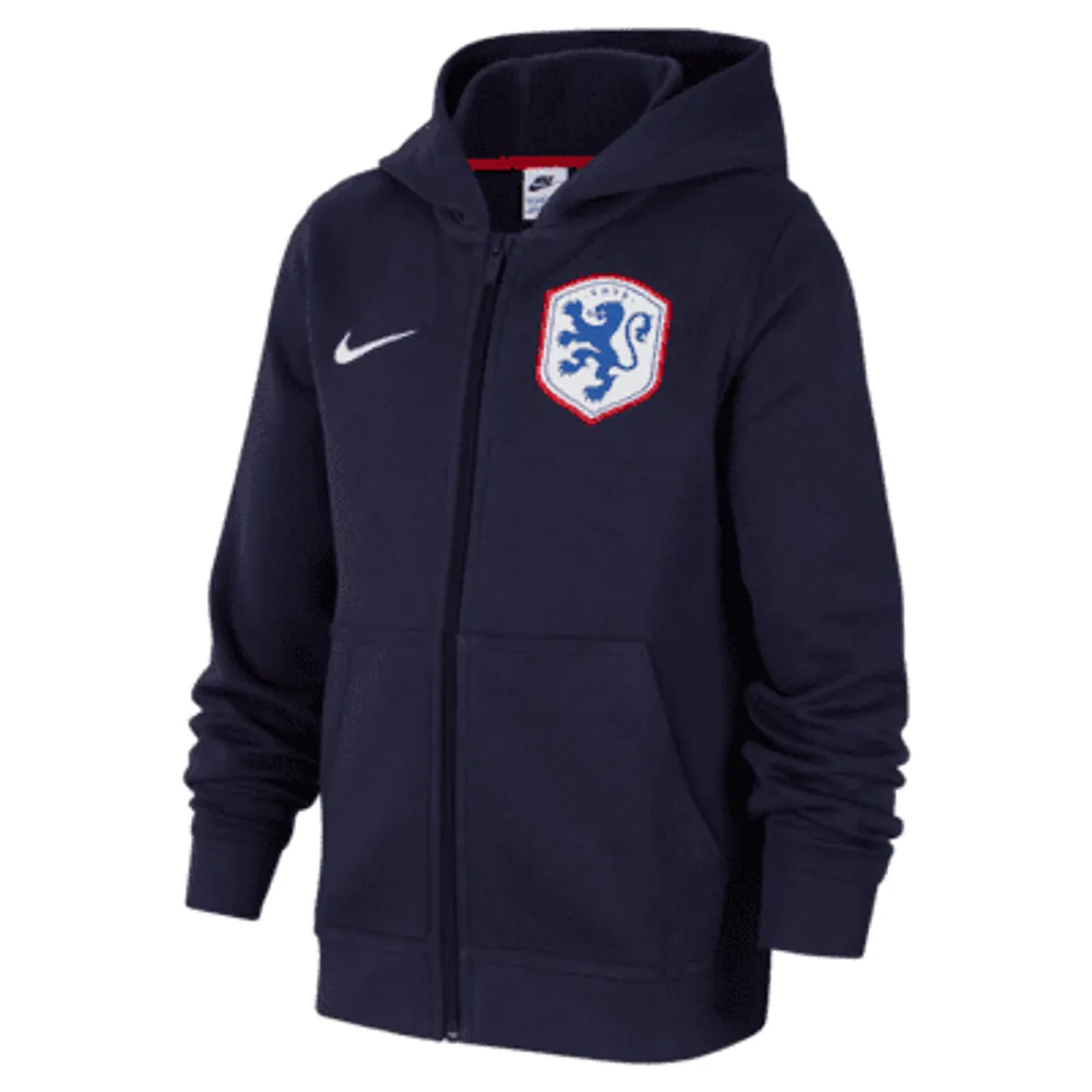 Nike Netherlands Club Fleece Older Kids' Full-Zip Hoodie. Nike UK