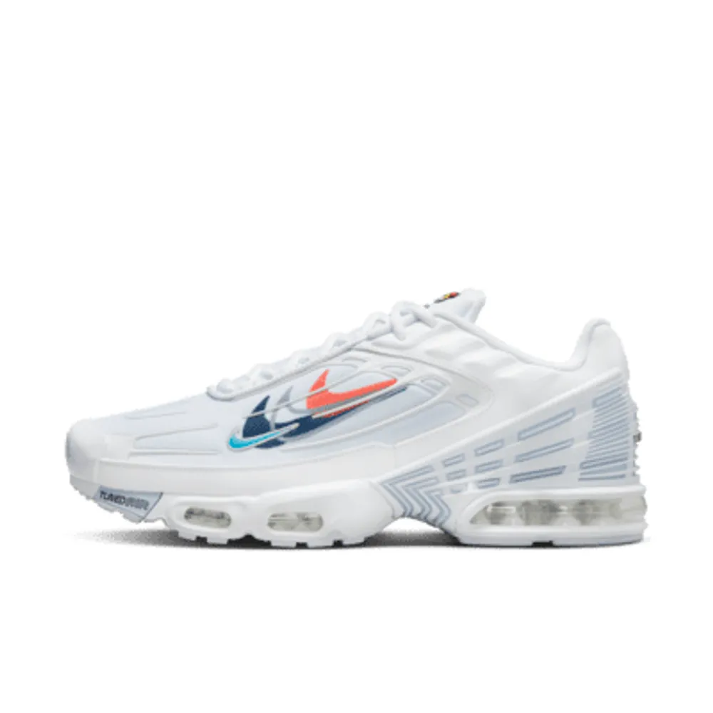 Air max plus 3 white outlet red