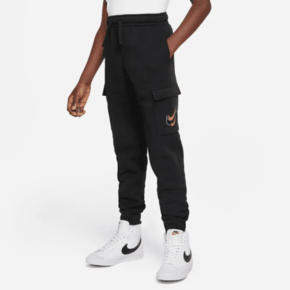 Boys fleece cargo hot sale pants