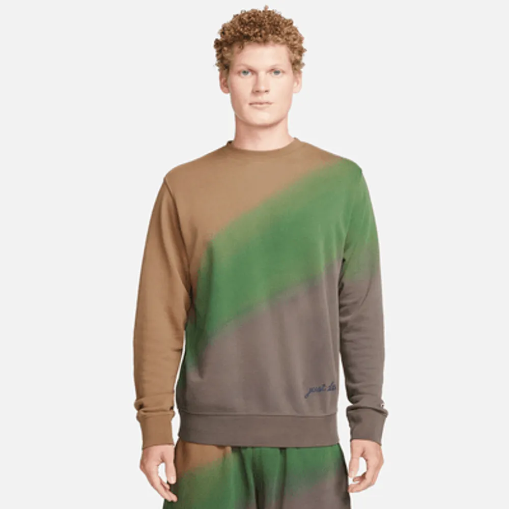 Men's french terry online crew nike