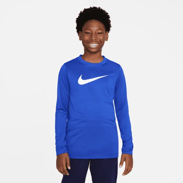 Boys long sleeve dri 2024 fit