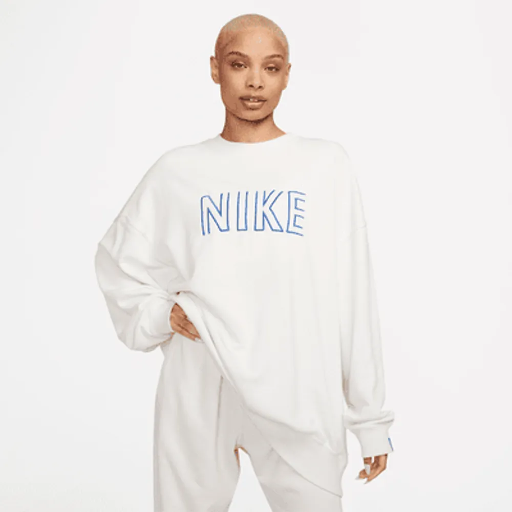 White nike store crew neck womens