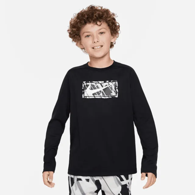 Boys long sleeve 2024 dri fit shirts