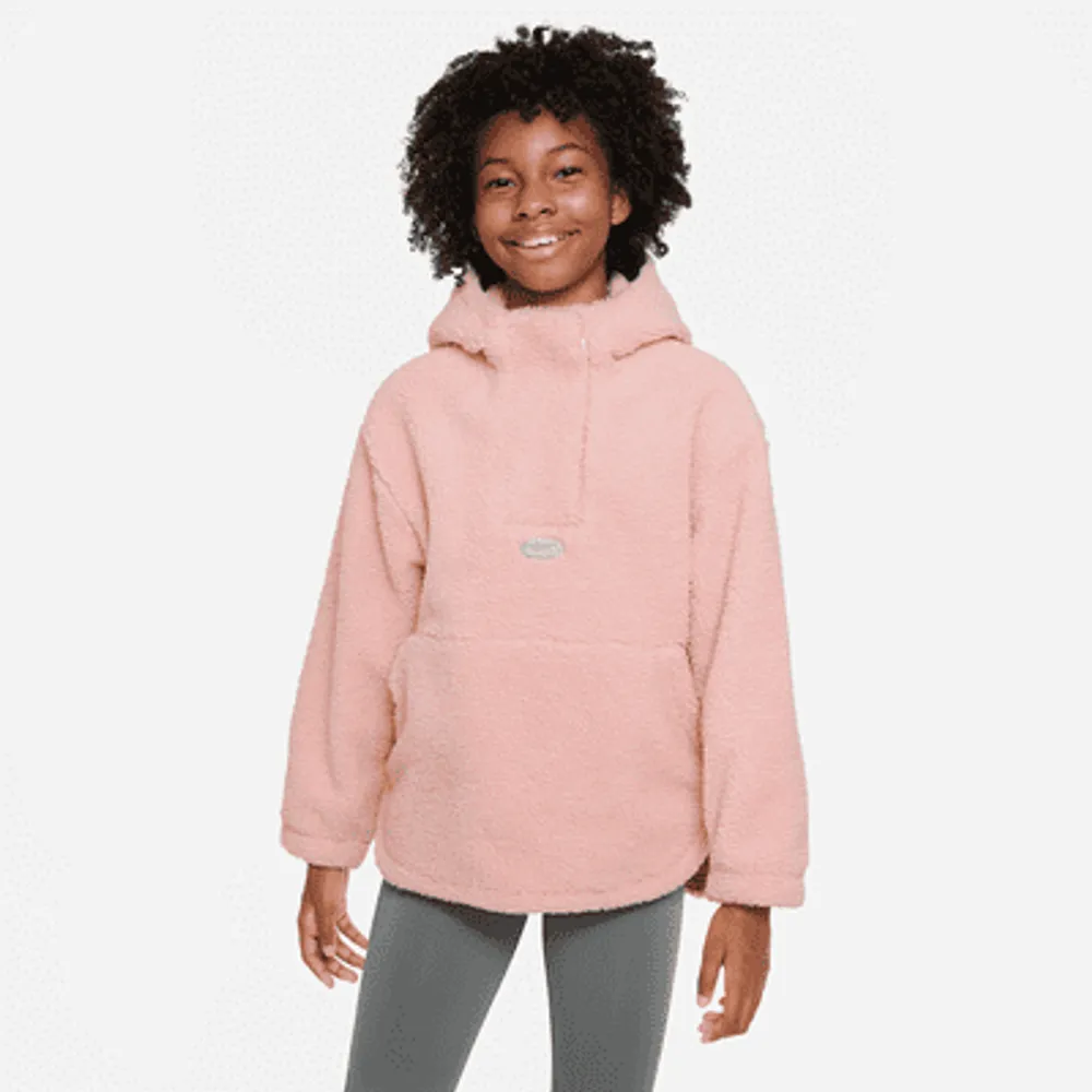 Nike Therma FIT Icon Clash Big Kids Girls 1 4 Zip Winterized