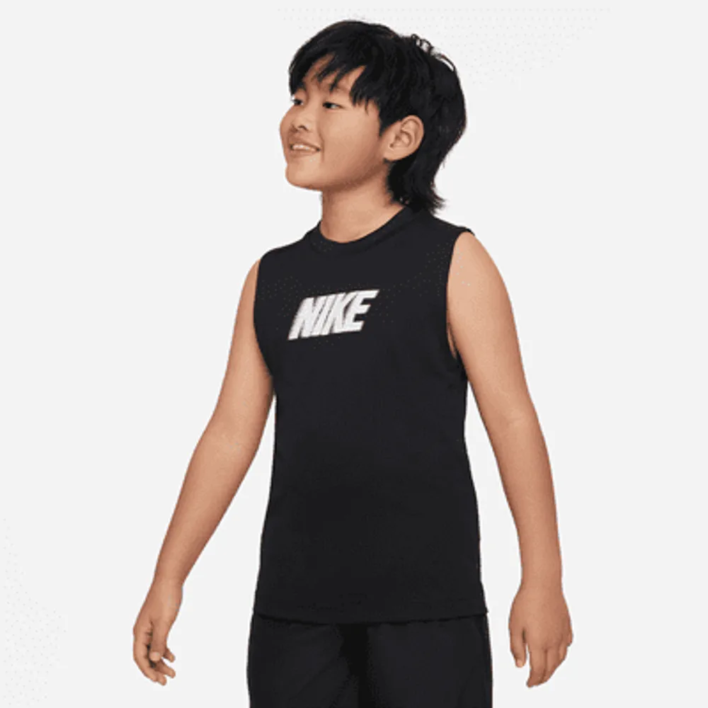 Nike sleeveless hotsell shirts youth