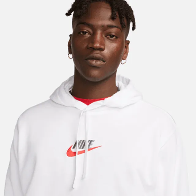 Nike sportswear swoosh men's french terry pullover discount hoodi