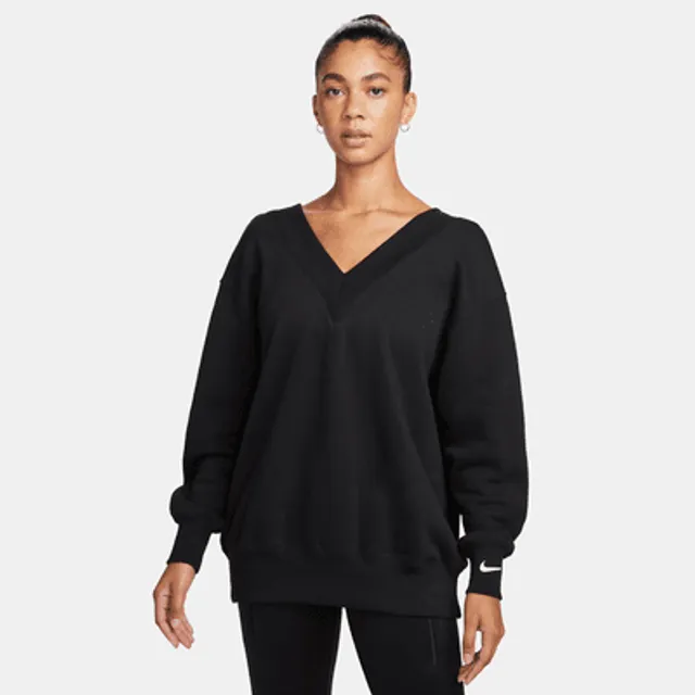 Oversized v neck on sale sweatshirt