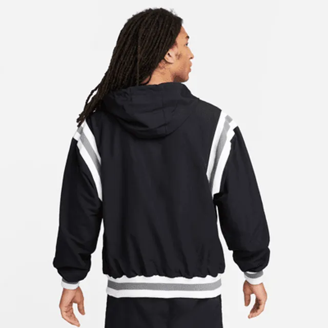 Nike Authentics Men s Woven Lined 1 2 Zip Hoodie. Nike The