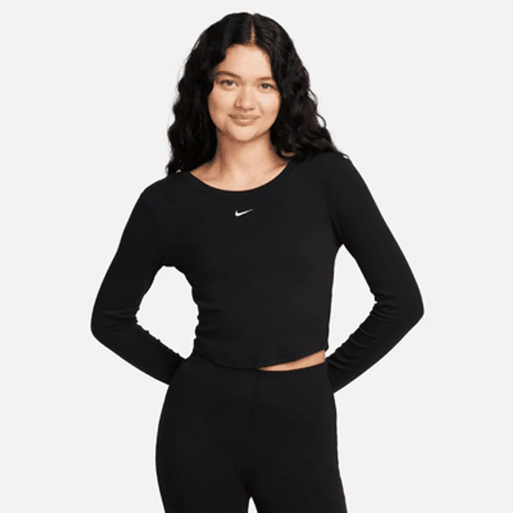 Nike long best sale sleeve tight top