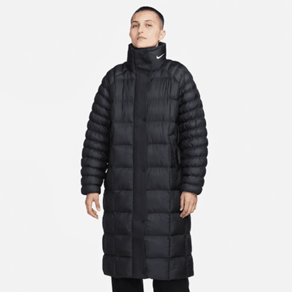 Long down padded jacket nike sale