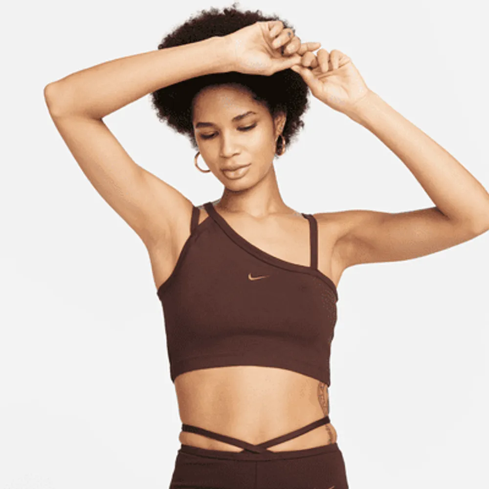 Nike Sportswear Everyday Modern Women's Asymmetrical Crop Tank. UK