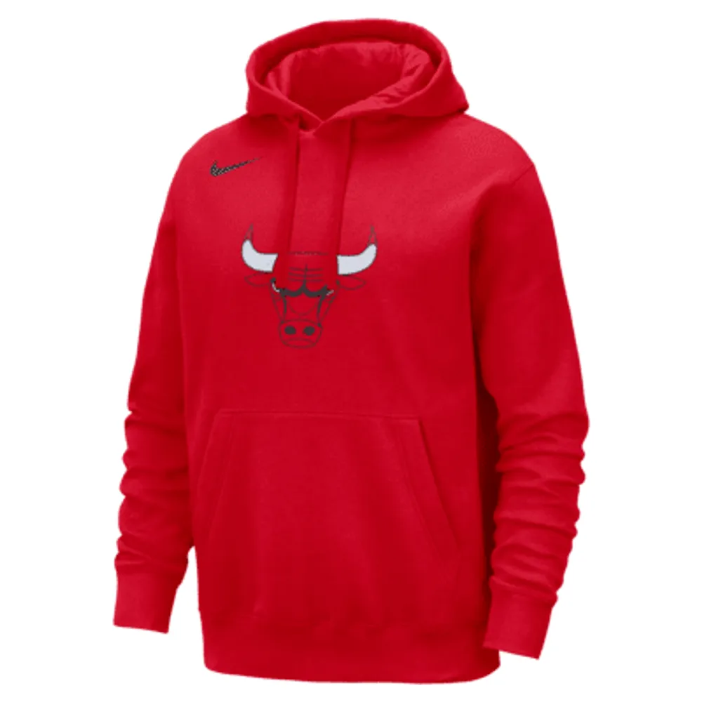 Chicago bulls clearance hoodie red